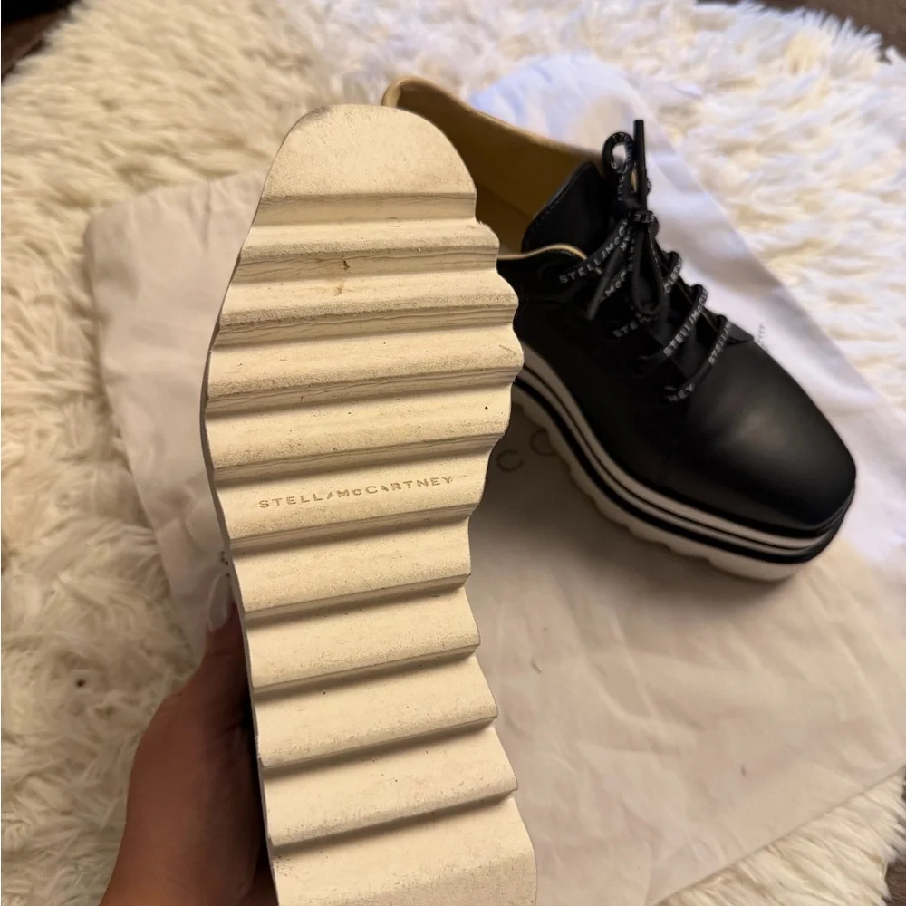Stella McCartney Black and White Platform Shoes - Picture 6 of 13